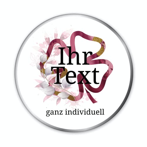 STEMPEL-FABRIK – personalisierbare runde Dose mit Name oder Wunschtext – Aquarell Motiv mit rotem Kleeblatt – bedruckte Geschenkdose – ideale Keksdose, Metalldose, Plätzchendose STEMPEL-FABRIK – personalisierbare runde Dose mit Name oder Wunschtext – Aquarell Motiv mit rotem Kleeblatt – bedruckte Geschenkdose – ideale Keksdose, Metalldose, Plätzchendose von STEMPEL-FABRIK