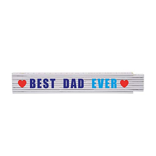 Zollstock Vatertag 2 "BEST DAD EVER" von STEMPEL-FABRIK