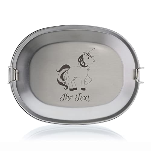 STEMPEL-FABRIK Edelstahl Vesperdose mit Gravur - Einhorn - Personalisierte Brotdose mit Namen - Lunchbox Motiv - Brotbox - Vesperbox - Jausenbox für Kindergarten und Schule - Snackbox STEMPEL-FABRIK Edelstahl Vesperdose mit Gravur - Einhorn - Personalisierte Brotdose mit Namen - Lunchbox Motiv - Brotbox - Vesperbox - Jausenbox für Kindergarten und Schule - Snackbox von STEMPEL-FABRIK