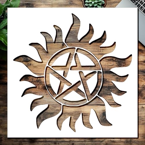Starfire Schablone – himmlisches Design für Bastelarbeiten, Kunstprojekte und kosmisch inspirierte Kreationen – 14 x 14 cm von STENCILAIR