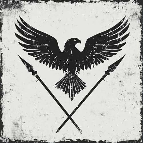 Wiederverwendbare Schablone mit römischer Adler-Silhouette, 21,6 x 27,9 cm, Kunststoffschablone zum Malen auf Wänden, Holz, Stoff und Bastelarbeiten Wiederverwendbare Schablone mit römischer Adler-Silhouette, 21,6 x 27,9 cm, Kunststoffschablone zum Malen auf Wänden, Holz, Stoff und Bastelarbeiten von STENCILAIR
