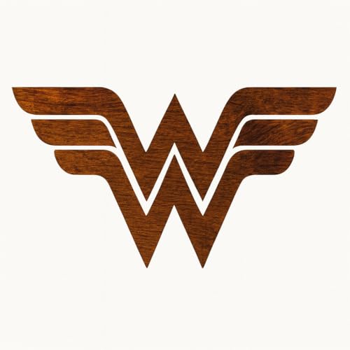 Wonder Woman Emblem Schablone - Basteln Heldenhafte Kreationen - DIY Kunst Handwerk Wandschablonen DIYSchablonen Dekorative Vorlagen Wiederverwendbare Schablonen für Handwerk Kunst Zeichnung Malerei von STENCILAIR