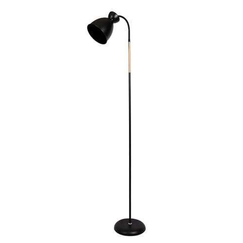 Anten Giraffe | Schwenkbare Stehlampe Schwarz | E27 Fassung MAX 60W | Höhe 159CM | Retro Metall-Stehleuchte | 1 Flammig | Für Wohnzimmer, Schlafzimmer und Arbeitszimmer von STEO