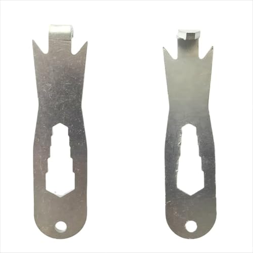 2 Stück Drahtklemmen, Zaun Draht Spannwerkzeug für T-Pfosten, Barb Wire Tools, Zeitsparender Barb Twisted Wire Tools, Twist Any Steel Wire Clips von STEPHANY