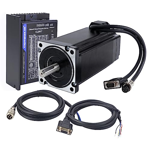 STEPPERONLINE 1 Achse Closed Loop Schrittmotor Kit 12 Nm 1000PPR Nema 34 Stepper Motor & Schrittmotor Treiber CL86T-V41 0~8,2A 24~80VDC für CNC Graviermaschine STEPPERONLINE 1 Achse Closed Loop Schrittmotor Kit 12 Nm 1000PPR Nema 34 Stepper Motor & Schrittmotor Treiber CL86T-V41 0~8,2A 24~80VDC für CNC Graviermaschine von STEPPERONLINE