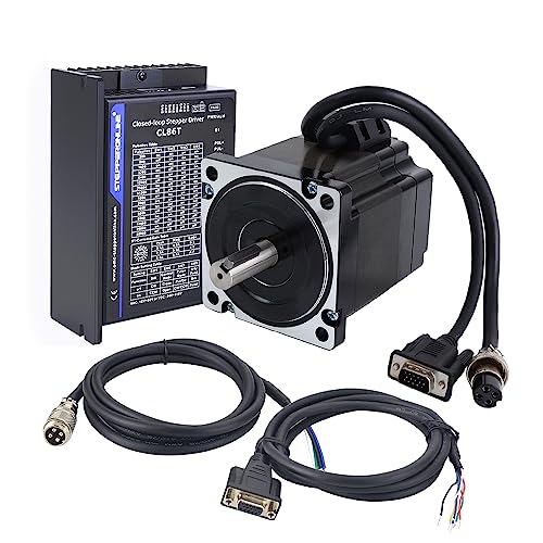 STEPPERONLINE 1 Achse Closed Loop Schrittmotor Kit 4,8 Nm 1000PPR Nema 34 Stepper Motor & Schrittmotor Treiber CL86T-V41 0~8,2A 24~80VDC für CNC Graviermaschine STEPPERONLINE 1 Achse Closed Loop Schrittmotor Kit 4,8 Nm 1000PPR Nema 34 Stepper Motor & Schrittmotor Treiber CL86T-V41 0~8,2A 24~80VDC für CNC Graviermaschine von STEPPERONLINE