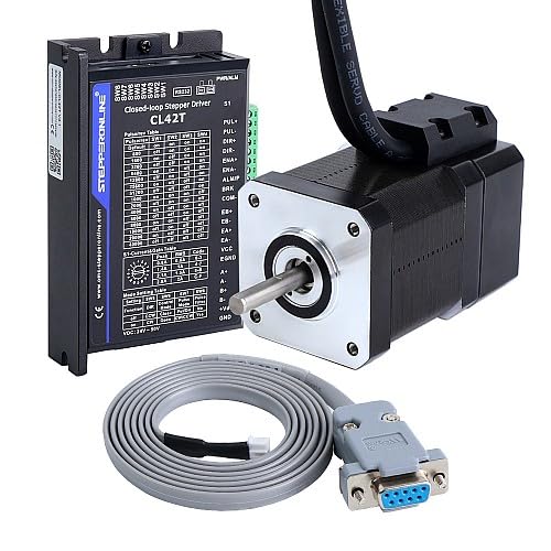 STEPPERONLINE 1 Achse Closed Loop Schrittmotor Kit 52Ncm 1000PPR Nema 17 Stepper Motor & Schrittmotor Treiber CL42T-V41 0–3,0A 24–48VDC für CNC Graviermaschine von STEPPERONLINE