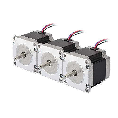 STEPPERONLINE 3 Stücke Nema 23 Schrittmotor Bipolar 1.8deg 1.26Nm 2.8A 57x57x56mm 4 Drähte für 3D DRUCKER/CNC-Fräse von STEPPERONLINE