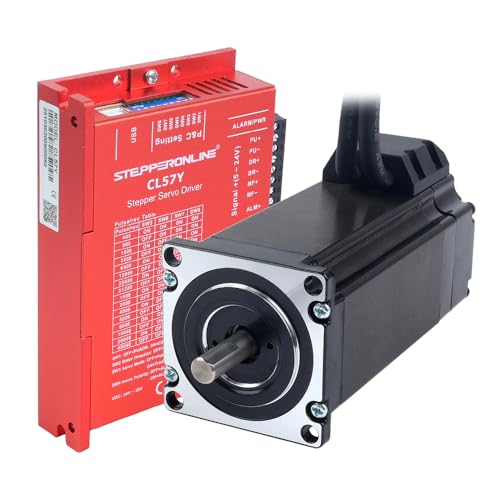 STEPPERONLINE Closed Loop Schrittmotor 1 Achse CNC KIT 3.0 Nm 5.0A Nema 23 Motor & 0-7.0A 24-50VDC Treiber CL57Y von STEPPERONLINE