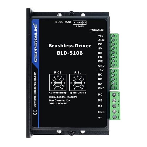 STEPPERONLINE Digitaler bürstenloser DC-Motortreiber 12V-48VDC Max 15.0A 400W von STEPPERONLINE