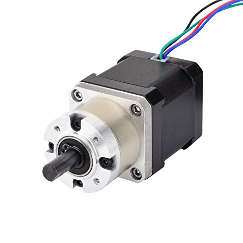 STEPPERONLINE Nema 17 Schrittmotor/Getriebemotor L = 48mm Φ8mm mit Übersetzungsverhältnis 5: 1 Planetengetriebe für 3D Drucker,Roboterarm,CNC Fräse von STEPPERONLINE