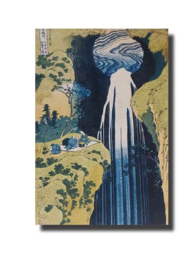 STERN ORCHIDEE Amidaga Falls von Katsushika Hokusai 1760~1849,Leinwandbild Leinwanddruck Kunstdruck auf Holz Keilrahmen,40cm*60cm von STERN ORCHIDEE