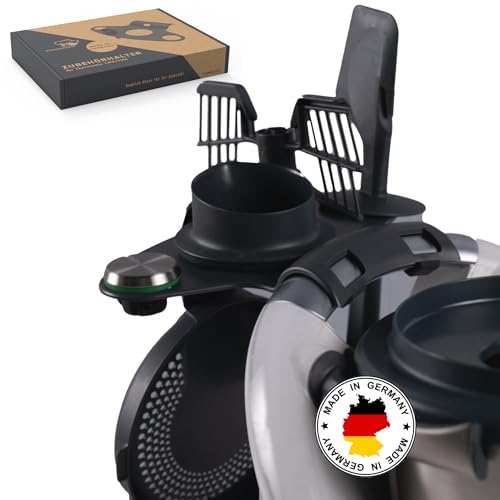 STERNEKOCH® Halter für Thermomix Zubehör - [DAS ORIGINAL] - MADE IN GERMANY - Platz für bis zu 5 Zubehörteile - Geeignet für TM5 & TM6 - Endlich Ordnung schaffen (Anthrazit) von STERNEKOCH