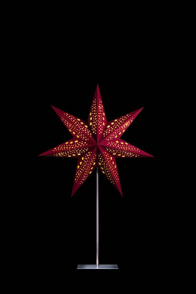 STERNTALER Dekostern, Dekostern Weihnachtsstern Papier Samt Faltstern mit Ständer Ro STERNTALER Dekostern, Dekostern Weihnachtsstern Papier Samt Faltstern mit Ständer Ro von STERNTALER