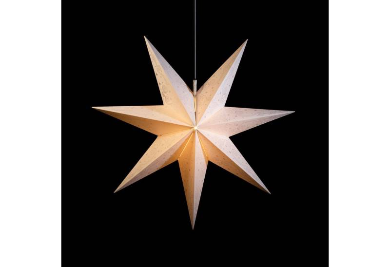 STERNTALER Dekostern 7 Zacker Glitter, Dekostern Weihnachtsstern Glitter-Design 7-Zacker Faltstern W von STERNTALER