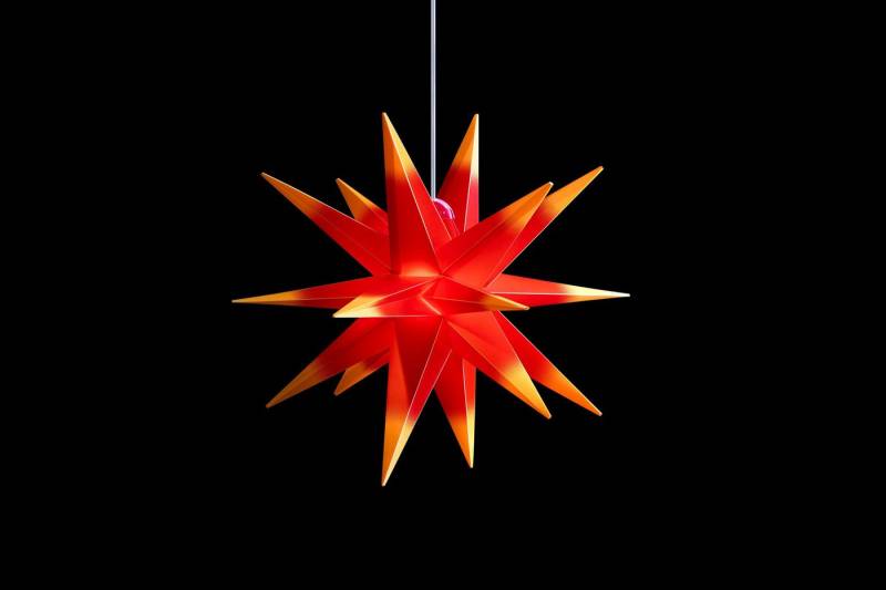 STERNTALER Dekostern DT7523, Dekostern Weihnachtsstern Kunststoff 18-Zacker Faltstern Rot/Gel STERNTALER Dekostern DT7523, Dekostern Weihnachtsstern Kunststoff 18-Zacker Faltstern Rot/Gel von STERNTALER