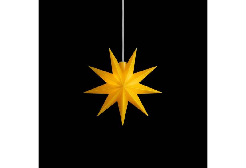 STERNTALER Dekostern Fensterstern Batt Innen, Dekostern Weihnachtsstern Kunststoff 9-Zacker Stern mit Timer von STERNTALER