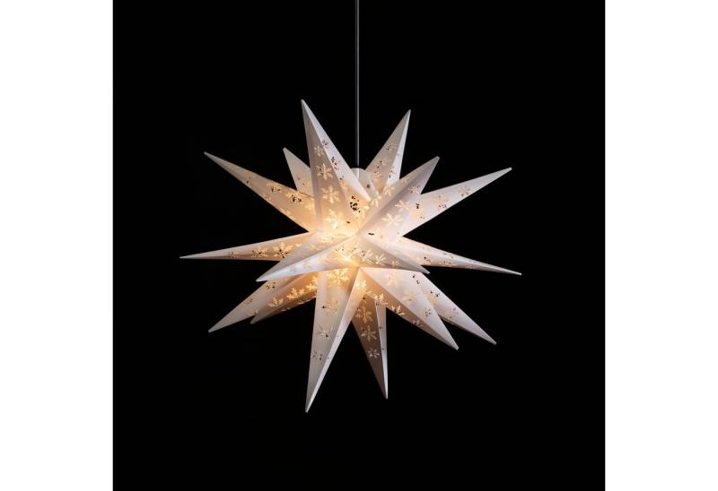 STERNTALER Dekostern Schneeflocke gestanzt, Dekostern Weihnachtsstern mit Schneeflocken Design Faltstern Wei STERNTALER Dekostern Schneeflocke gestanzt, Dekostern Weihnachtsstern mit Schneeflocken Design Faltstern Wei von STERNTALER