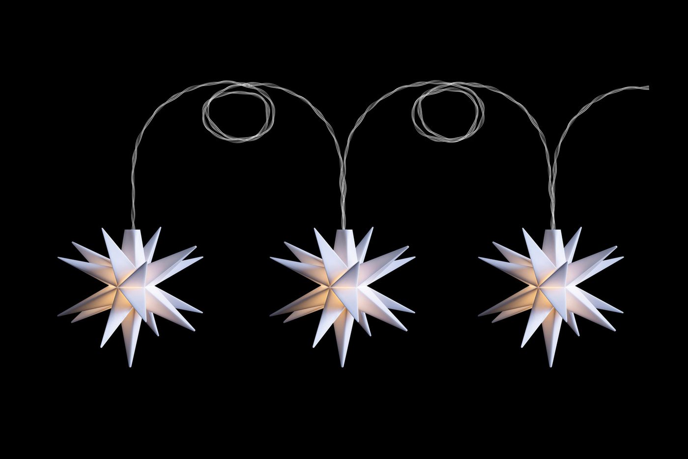 STERNTALER LED-Lichterkette DT7822-defekt, Sternenkette Baby-Sternenkette 3 Sterne 18 Zacker Weiß 8cm von STERNTALER