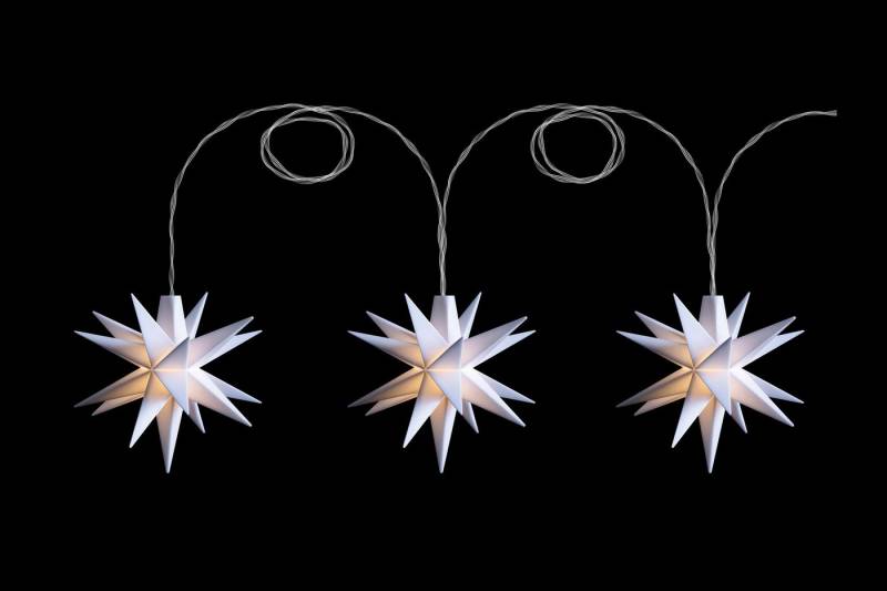 STERNTALER LED-Lichterkette DT7822-defekt, Sternenkette Baby-Sternenkette 3 Sterne 18 Zacker Weiß 8cm von STERNTALER
