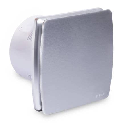 STERR Badezimmerlüfter 150mm mit Rückschlagventil Silber silent badlüfter - Modern lüfter ins Badezimmer - Badlüfter 150mm von STERR