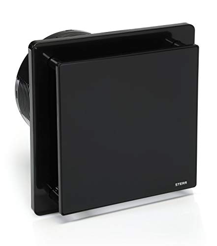 STERR Schwarzer Badlüfter 150 mm - Badezimmerventilator - Glasfront - Modernes Aussehen - BFS150-B - 25 W STERR Schwarzer Badlüfter 150 mm - Badezimmerventilator - Glasfront - Modernes Aussehen - BFS150-B - 25 W von STERR