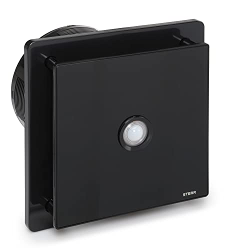 STERR Schwarzer Badlüfter 150 mm mit PIR - Badezimmerventilator - Glasfront - Modernes Aussehen - BFS150P-B - 25 W STERR Schwarzer Badlüfter 150 mm mit PIR - Badezimmerventilator - Glasfront - Modernes Aussehen - BFS150P-B - 25 W von STERR