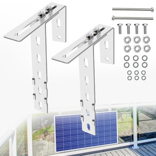 STFALI 2 stück Haken für Halterung Balkonkraftwerk, Solarpanel Halterung Haken, Balkonhalterung für Solarmodule Haken, Halterungen für Eckig Balkongelände Solar Befestigung Ohne Bohren STFALI 2 stück Haken für Halterung Balkonkraftwerk, Solarpanel Halterung Haken, Balkonhalterung für Solarmodule Haken, Halterungen für Eckig Balkongelände Solar Befestigung Ohne Bohren von STFALI