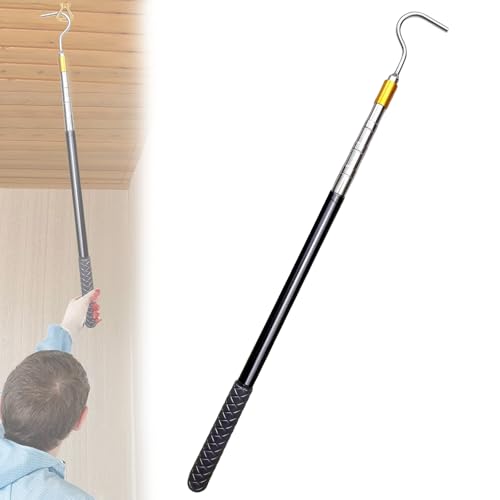 STFALI Teleskopstange mit Haken für Sonnensegel Keder,Bootshaken, Stange mit Haken für Seagull SE und Scuba SE Poolroboter, Markisenöffner für Wohnmobile von STFALI