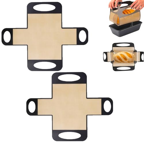 STFALI 2 stück Silikon Backmatte, Backmatte Silikon, Brotschlinge, Brot Backen Zubehör Geeignet Für Brotbackformen Mit Einem Boden Von 20 * 10cm STFALI 2 stück Silikon Backmatte, Backmatte Silikon, Brotschlinge, Brot Backen Zubehör Geeignet Für Brotbackformen Mit Einem Boden Von 20 * 10cm von STFALI