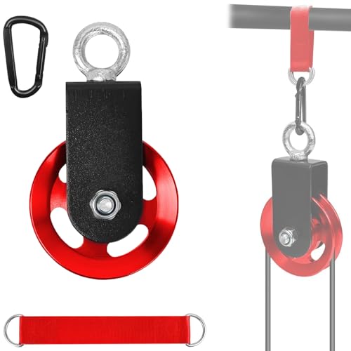 STFAL Umlenkrollen für Seile 90mm, Umlenkrolle Für Seilzug Fitness, mit Installationshardware für Diy Gym Fitnessgeräte (Rote) STFAL Umlenkrollen für Seile 90mm, Umlenkrolle Für Seilzug Fitness, mit Installationshardware für Diy Gym Fitnessgeräte (Rote) von STFALI