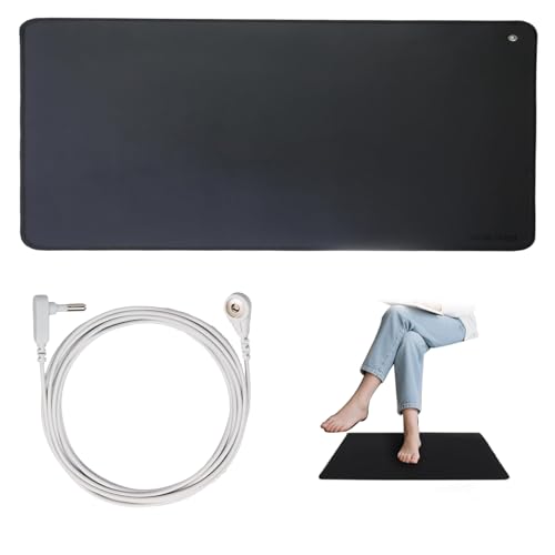 STFALI Grounding Mat, Erdungsmatte, ESD Matte für Wohlbefinden 68 * 25cm, Schmerzen, Verspannungen, Angstlinderung, Besseren Schlaf,für Unter Dem Schreibtisch, Tisch, Sofa von STFALI