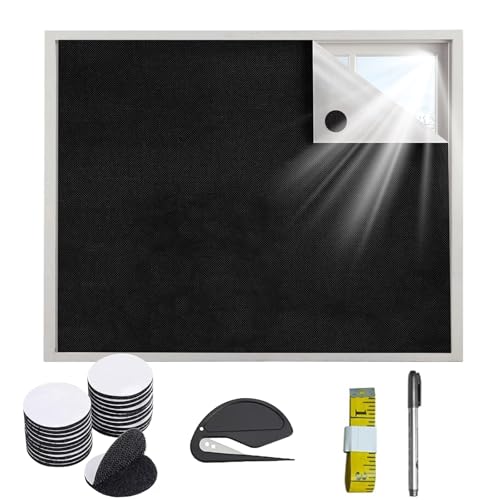 STFYUG Sonnenschutz Fenster Innen, 100X145Cm Dachfenster Verdunkelung, Verdunklungsrollo Ohne Bohren, Fenster Abdunkeln, Sonnenschutz Verdunklung Abnehmbar für Urlaub Innen Dachschräge Fenster von STFYUG