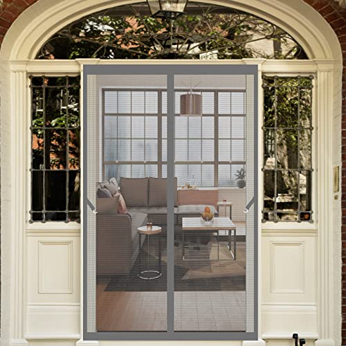 Fliegengitter Magnet Tur 230 x 230 cm Tür Insektenschutz Ohne Bohren komplett aufgebaut Fliegenvorhang Für Balkontü Terrassentür Fenstertüren Garage, Grau Fliegengitter Magnet Tur 230 x 230 cm Tür Insektenschutz Ohne Bohren komplett aufgebaut Fliegenvorhang Für Balkontü Terrassentür Fenstertüren Garage, Grau von STGAO