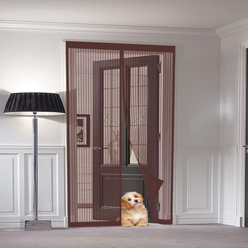 Fliegengitter Tür Magnet 98 x 220 cm Fliegengitter Tür Ohne Bohren Magnet Balkontür Luft Kann Frei Strömen Fliegengittertüren für Fenstertüren, Haustür, Braun Fliegengitter Tür Magnet 98 x 220 cm Fliegengitter Tür Ohne Bohren Magnet Balkontür Luft Kann Frei Strömen Fliegengittertüren für Fenstertüren, Haustür, Braun von STGAO
