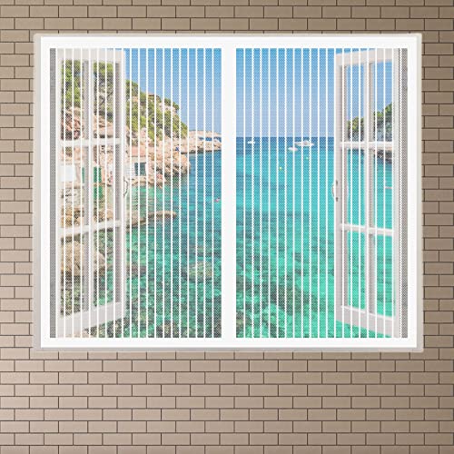 Fliegengitter für Dachfenster 130 x 55 cm Fliegengitter Insektennetz Mückennetz Fenster Frischluft halten für AußenFensteren, Kinderzimmer, BalkonFensteren, Weiß Fliegengitter für Dachfenster 130 x 55 cm Fliegengitter Insektennetz Mückennetz Fenster Frischluft halten für AußenFensteren, Kinderzimmer, BalkonFensteren, Weiß von STGAO