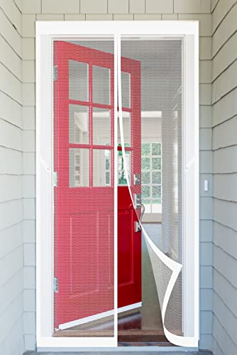 Fliegenvorhang Magnetisch Türe 65 x 210 cm Magnet vorhang Ohne Bohren Magnetische Adsorption Moskitonetz Tür Für Balkontü Terrassentür Fenstertüren Garage, Weiß Fliegenvorhang Magnetisch Türe 65 x 210 cm Magnet vorhang Ohne Bohren Magnetische Adsorption Moskitonetz Tür Für Balkontü Terrassentür Fenstertüren Garage, Weiß von STGAO