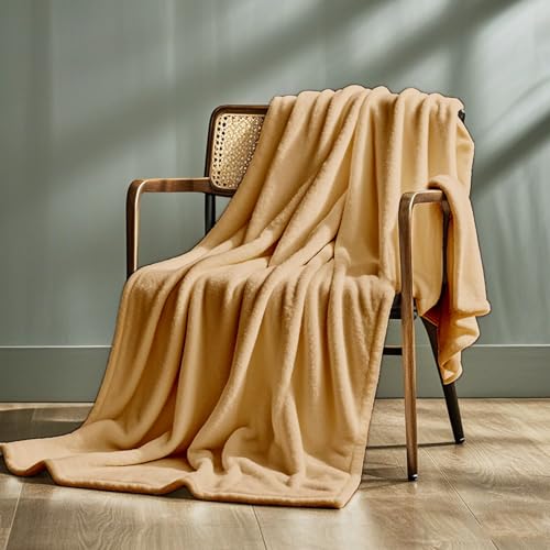 Kuscheldecke 70 x 300 cm Leichte Bequeme,Flauschige Weiche Decke Couch Blanket Unterstützen Sie Die Anpassung für Bett Und Couch, Khaki von STGAO