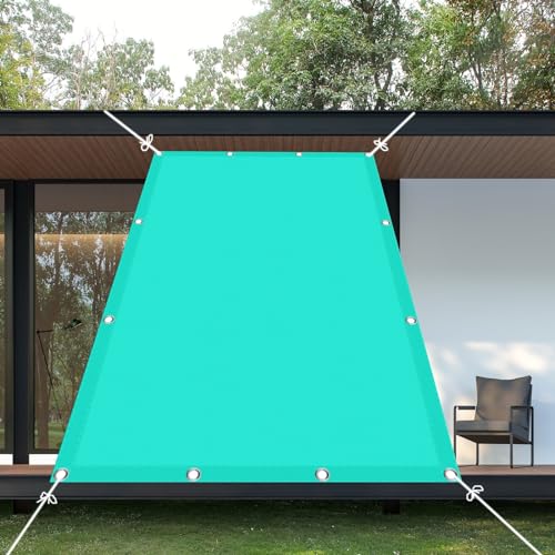 Sonnensegel Rechteckig 1.6 x 3.6 m Segeltuch Pergola Multi Farbe und Größe 98% UV-Schutz für Balkon Garten Terrasse Camping, Himmelblau von STGAO
