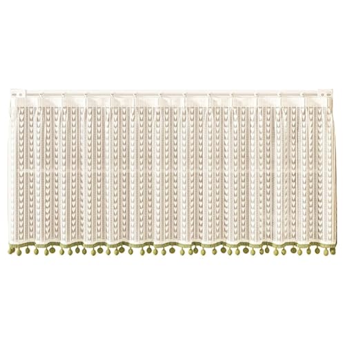 STHOYN Badezimmer Tischplatte Unter Schrankvorhang Zum Schieben Staubdichte Küche Multifunktionale Vorhang Schrank Für Küche Schiebebahn Design Regal Vorhang(180 * 70cm,PLEATED STYLE_HEARTS) von STHOYN