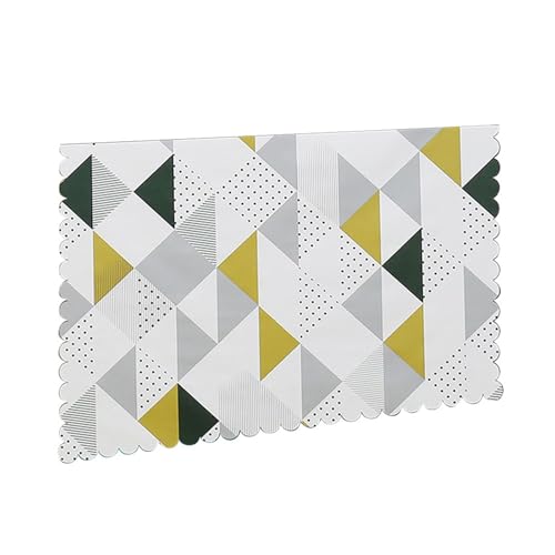 STHOYN Elegante Wasserdichte Verschiedene Schrankvorhang Multifunktionale Vorhang Schrank Für Küche Staubdichte Regal Vorhang No-Bohrschrank Vorhänge(90 * 85cm,Triangle-A) von STHOYN