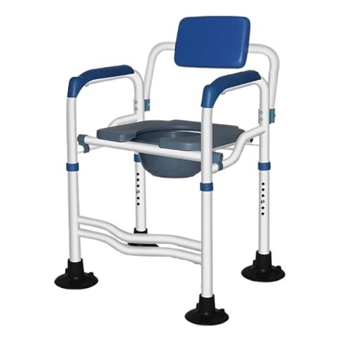 STHOYN Handicap Sitz Toilettenstuhl Für Senioren Mit Armen Abnehmbare Toilettenstühle Für Erwachsene Toilettenrollstuhl Kommode Tragbar(C) von STHOYN