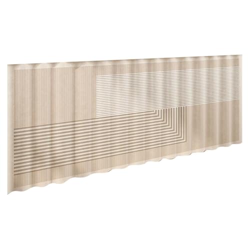 STHOYN Minimalistische Schiebebahn Unter Schrankvorhang Zum Schieben Für Vorhang Schrank Küche Staubdicht Regal No-Bohrer Mehrere Szenarien(130 * 60cm,G) von STHOYN