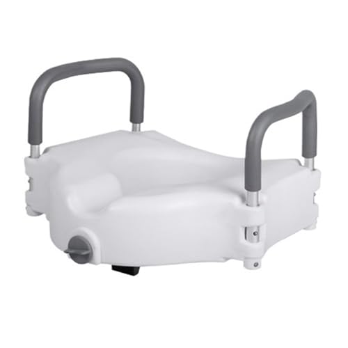 STHOYN Toilettenstuhl Für Senioren Mit Armen Abnehmbare Toilettenstühle Für Erwachsene Stabile Robuste Toilettenrollstuhl Kommode Stuhl Am Bettrand(A) von STHOYN
