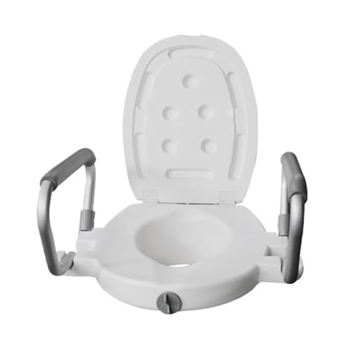 STHOYN Toilettenstuhl Für Senioren Mit Armen Abnehmbare Toilettenstühle Für Erwachsene Stabile Robuste Toilettenrollstuhl Kommode Stuhl Am Bettrand(B) von STHOYN