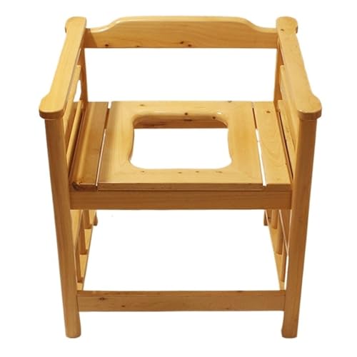 STHOYN Toilettenstuhl Für Senioren Mit Armen Unterstützung Toilettenstühle Abnehmbar Für Erwachsene Toilettenrollstuhl Kommodestuhl(A) von STHOYN