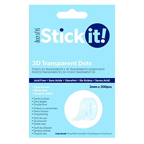 Stick it! 3D Transparente Extra Kleine Punkte 3 mm – 300 Stück Stick it! 3D Transparente Extra Kleine Punkte 3 mm – 300 Stück von STICK IT