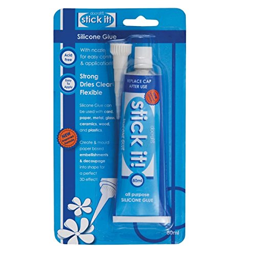 Stick it 80 ml Silikon-Kleberschlauch, transparent, Verpackung kann variieren von STICK IT
