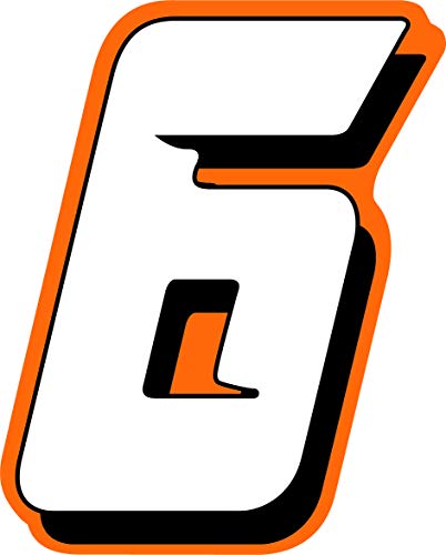 Sticker Aufkleber für Rennnummer Rallye Motocross Höhe 10 cm von STICKER