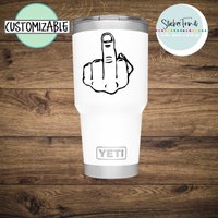 Mittelfinger Aufkleber Eiskiste Kühler Flip Off Becher Mittelfinger Aufkleber Eiskiste Kühler Flip Off Becher von STICKERFRUIT